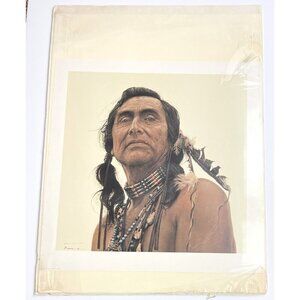 22.5"x23 Limited Edition Numbered Signed PRINT Portrait of a Sioux by JAMES BAMA